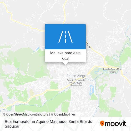 Rua Esmeraldina Aquino Machado mapa