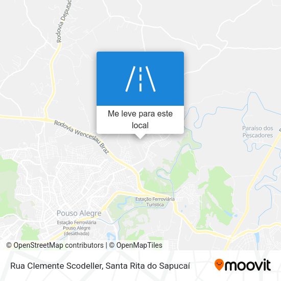 Rua Clemente Scodeller mapa