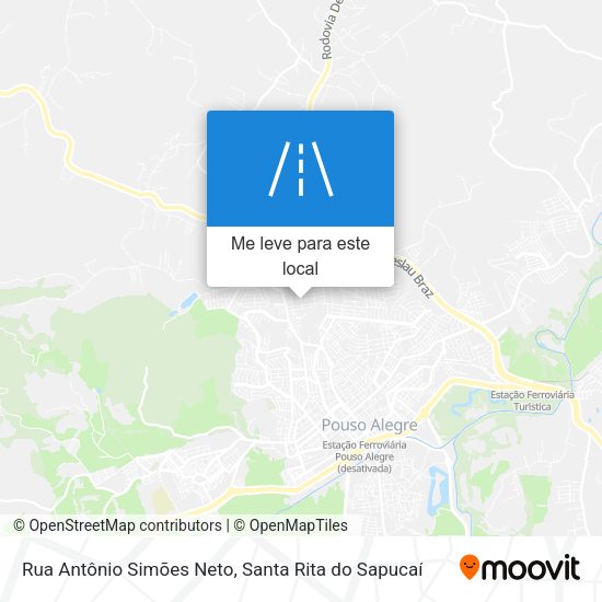 Rua Antônio Simões Neto mapa