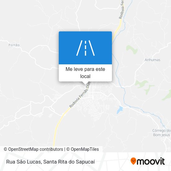 Rua São Lucas mapa