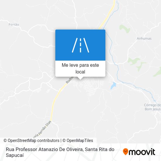 Rua Professor Atanazio De Oliveira mapa