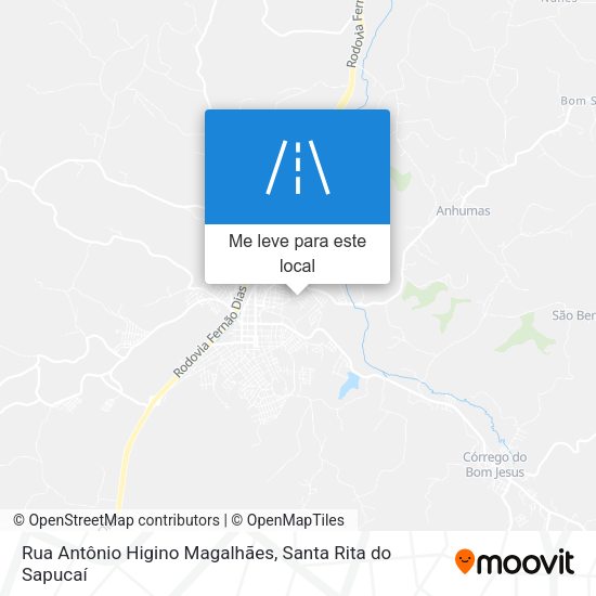 Rua Antônio Higino Magalhães mapa