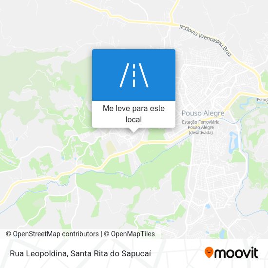Rua Leopoldina mapa