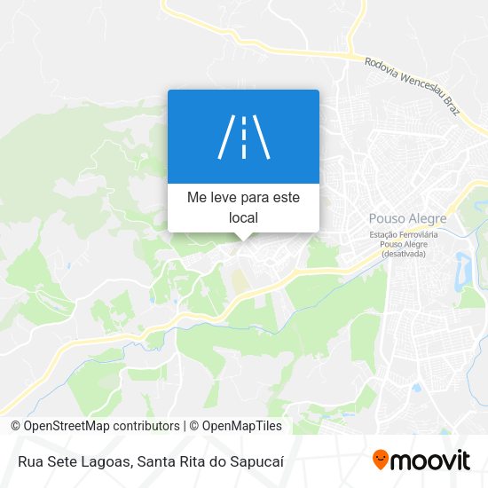 Rua Sete Lagoas mapa