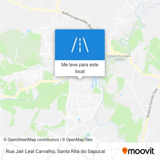 Rua Jair Leal Carvalho mapa