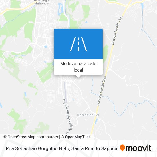 Rua Sebastião Gorgulho Neto mapa