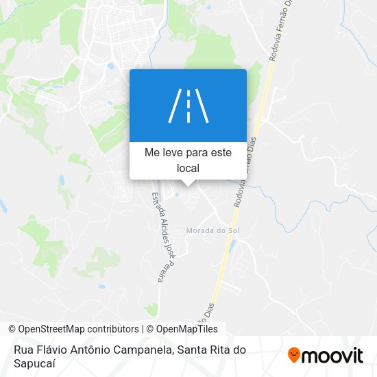 Rua Flávio Antônio Campanela mapa