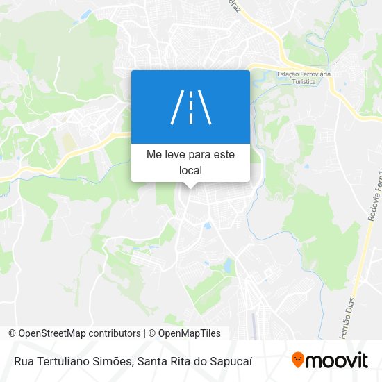 Rua Tertuliano Simões mapa