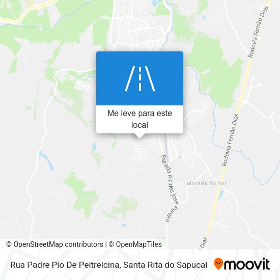 Rua Padre Pio De Peitrelcina mapa