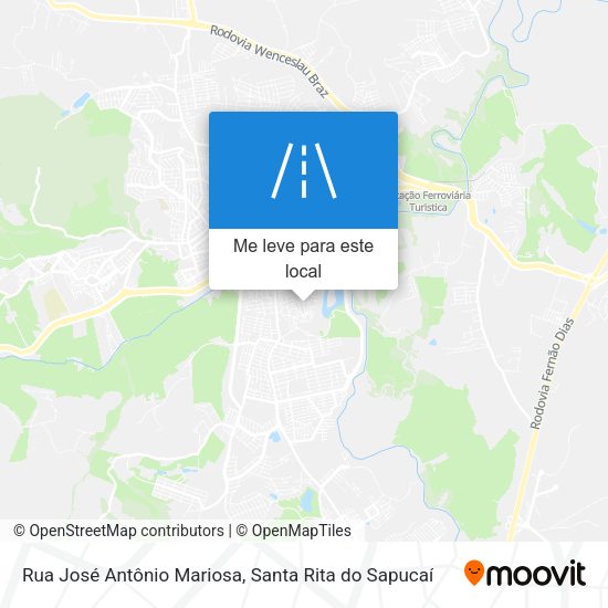 Rua José Antônio Mariosa mapa