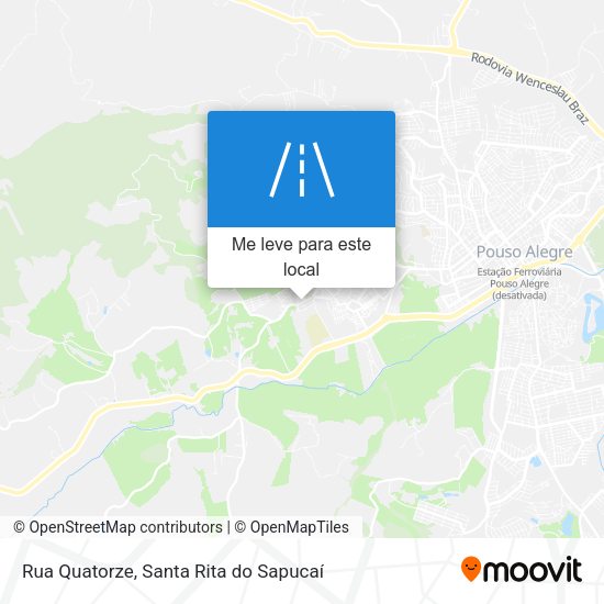 Rua Quatorze mapa