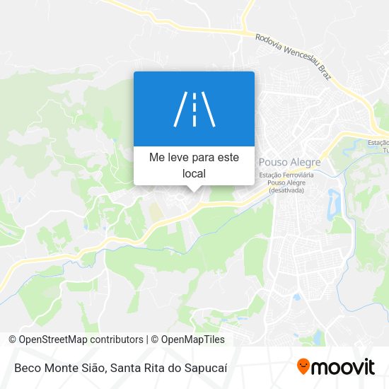 Beco Monte Sião mapa
