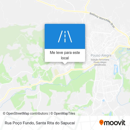 Rua Poço Fundo mapa