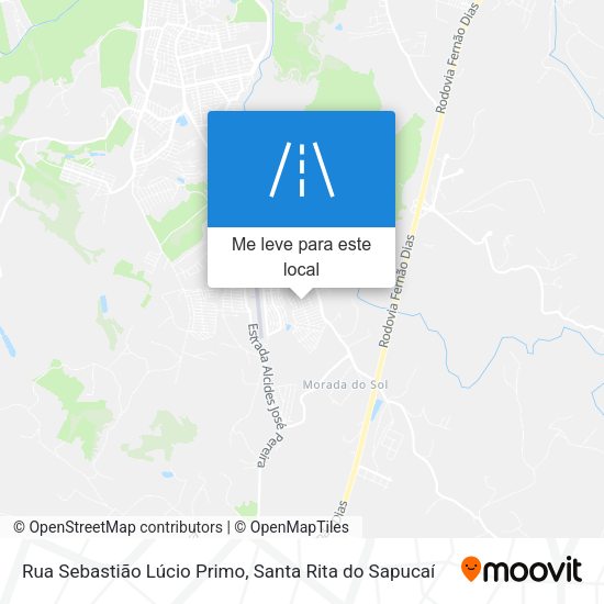 Rua Sebastião Lúcio Primo mapa
