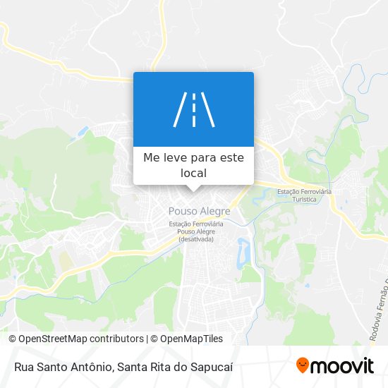 Rua Santo Antônio mapa