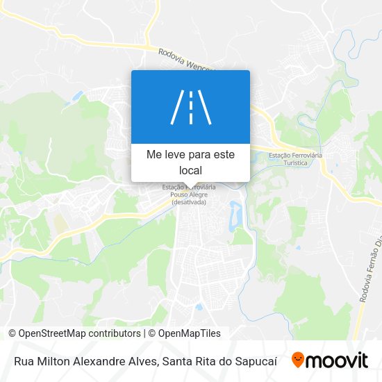 Rua Milton Alexandre Alves mapa