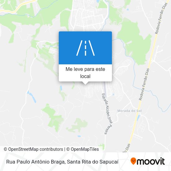 Rua Paulo Antônio Braga mapa