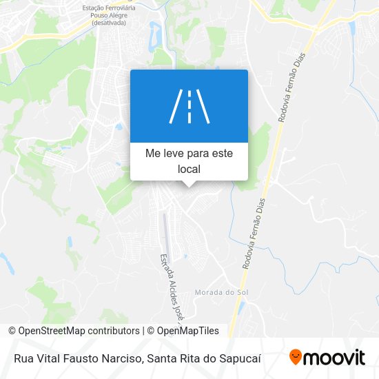 Rua Vital Fausto Narciso mapa