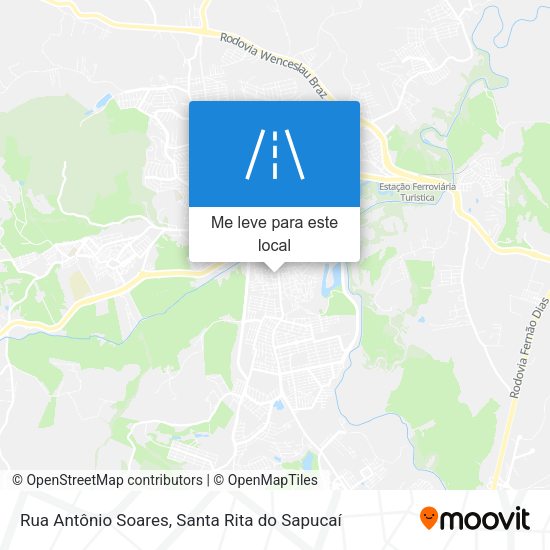 Rua Antônio Soares mapa