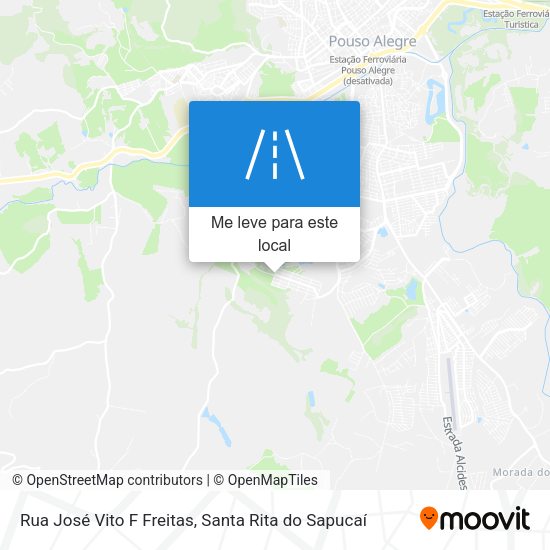 Rua José Vito F Freitas mapa