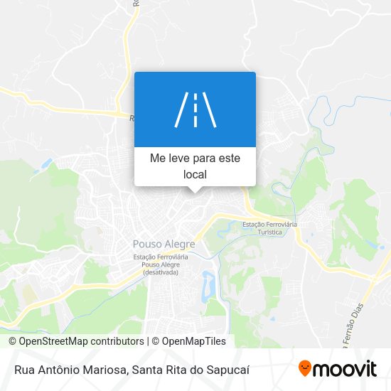 Rua Antônio Mariosa mapa