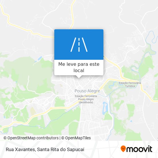 Rua Xavantes mapa