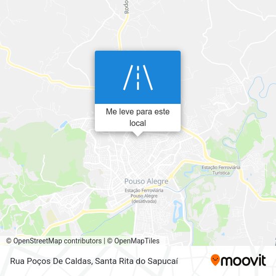 Rua Poços De Caldas mapa
