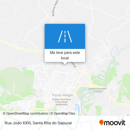 Rua João XXIII mapa