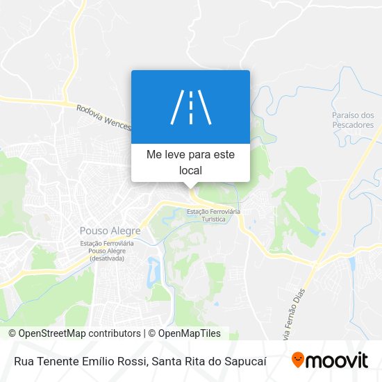 Rua Tenente Emílio Rossi mapa