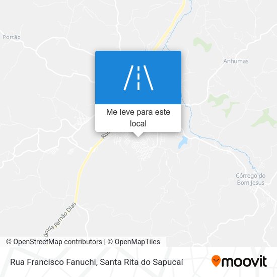 Rua Francisco Fanuchi mapa