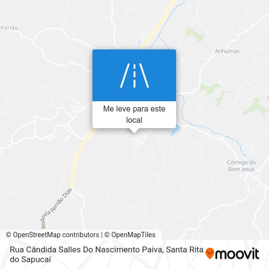 Rua Cândida Salles Do Nascimento Paiva mapa
