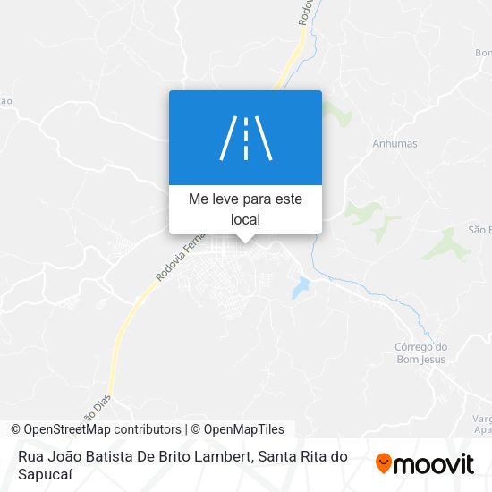 Rua João Batista De Brito Lambert mapa
