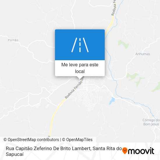 Rua Capitão Zeferino De Brito Lambert mapa