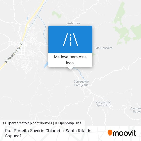 Rua Prefeito Savério Chiaradia mapa