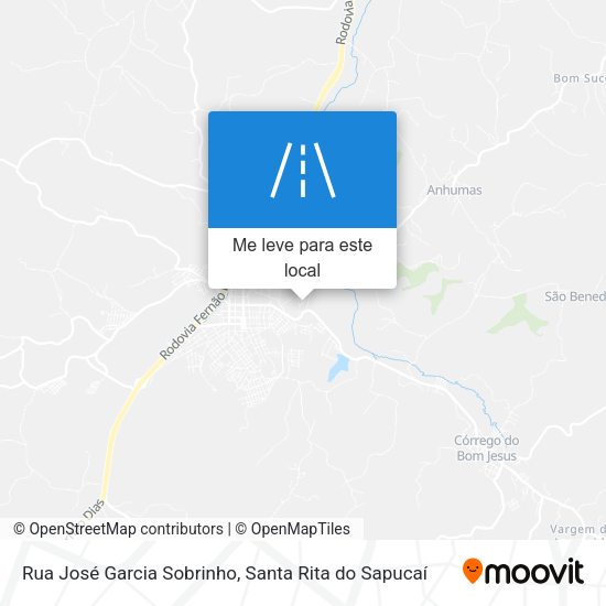 Rua José Garcia Sobrinho mapa