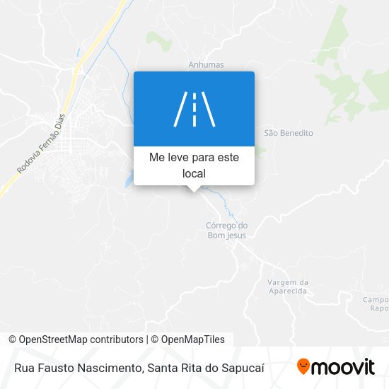 Rua Fausto Nascimento mapa
