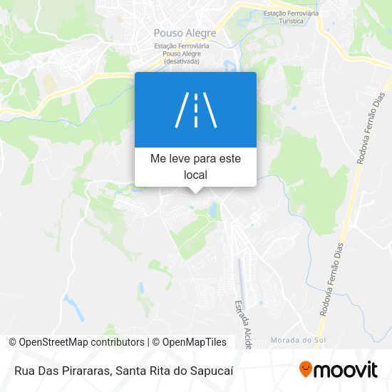 Rua Das Pirararas mapa