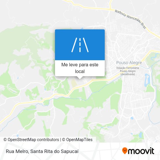 Rua Melro mapa