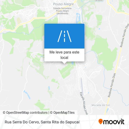 Rua Serra Do Cervo mapa