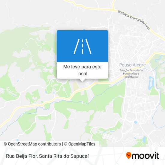 Rua Beija Flor mapa