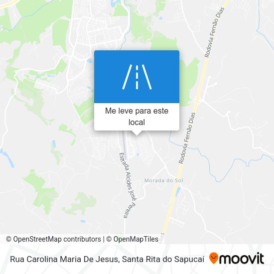 Rua Carolina Maria De Jesus mapa