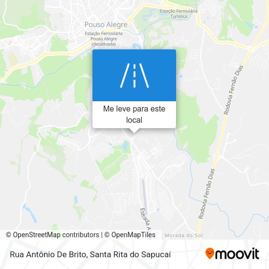 Rua Antônio De Brito mapa