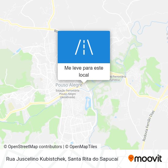 Rua Juscelino Kubistchek mapa