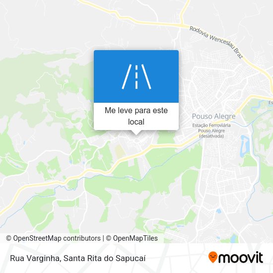 Rua Varginha mapa
