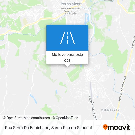 Rua Serra Do Espinhaço mapa
