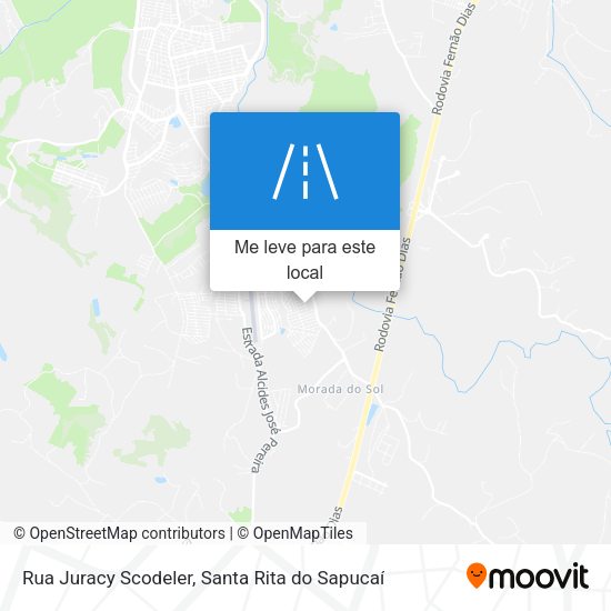 Rua Juracy Scodeler mapa