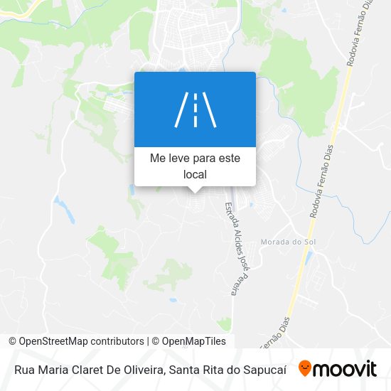 Rua Maria Claret De Oliveira mapa