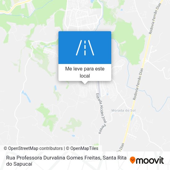 Rua Professora Durvalina Gomes Freitas mapa