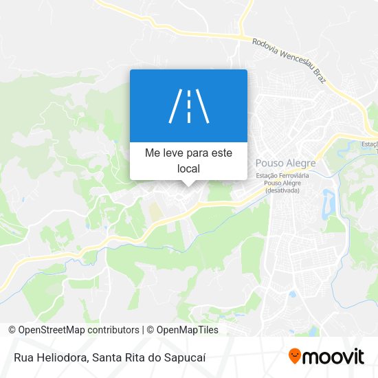 Rua Heliodora mapa