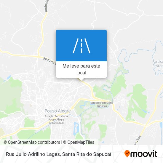 Rua Julio Adrilino Lages mapa